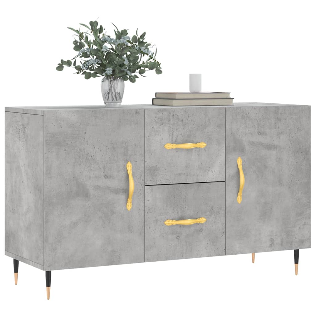 Komoda siva boja betona 100x36x60 cm od konstruiranog drva