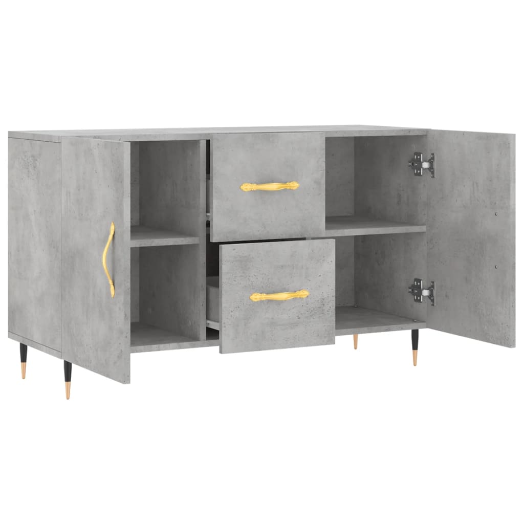 Komoda siva boja betona 100x36x60 cm od konstruiranog drva