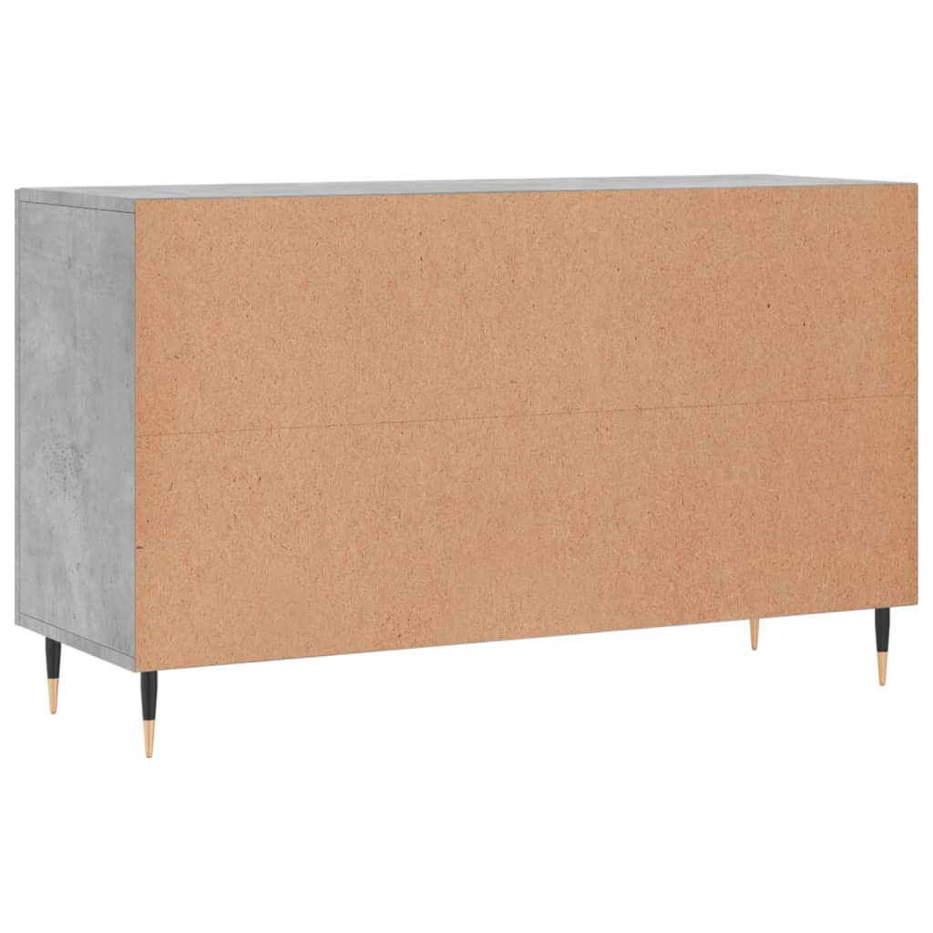 Komoda siva boja betona 100x36x60 cm od konstruiranog drva