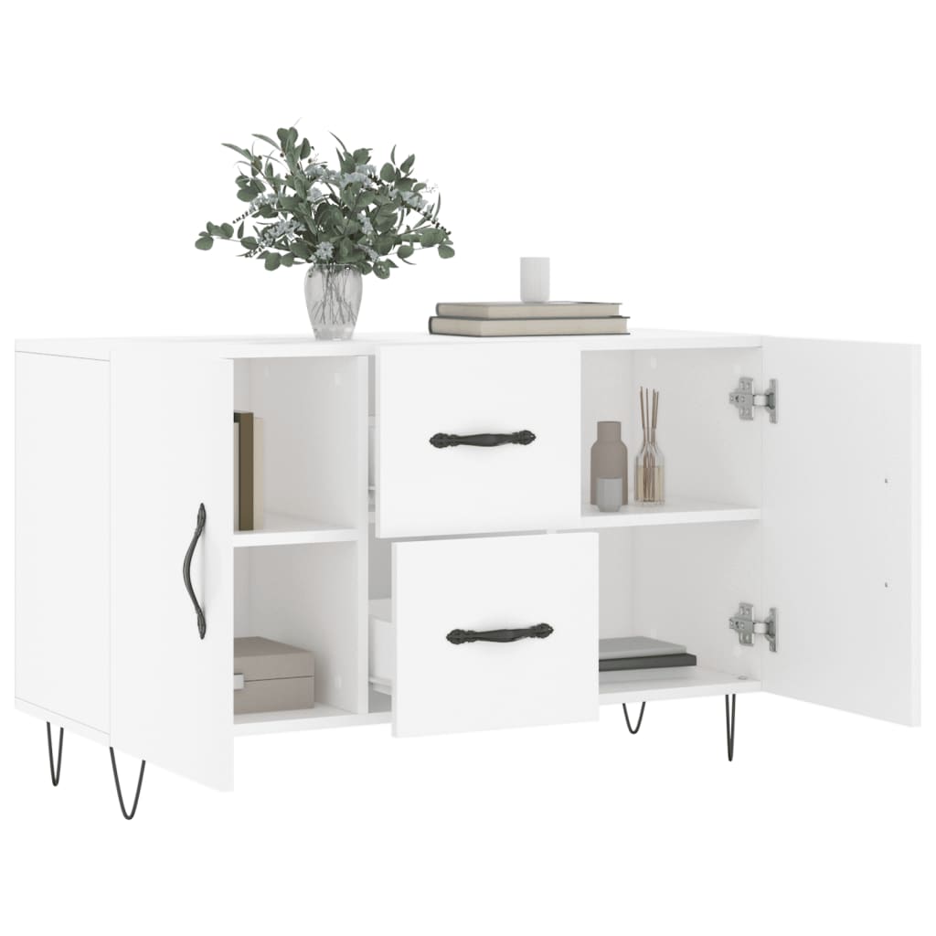 Komoda bijela 100x36x60 cm od konstruiranog drva