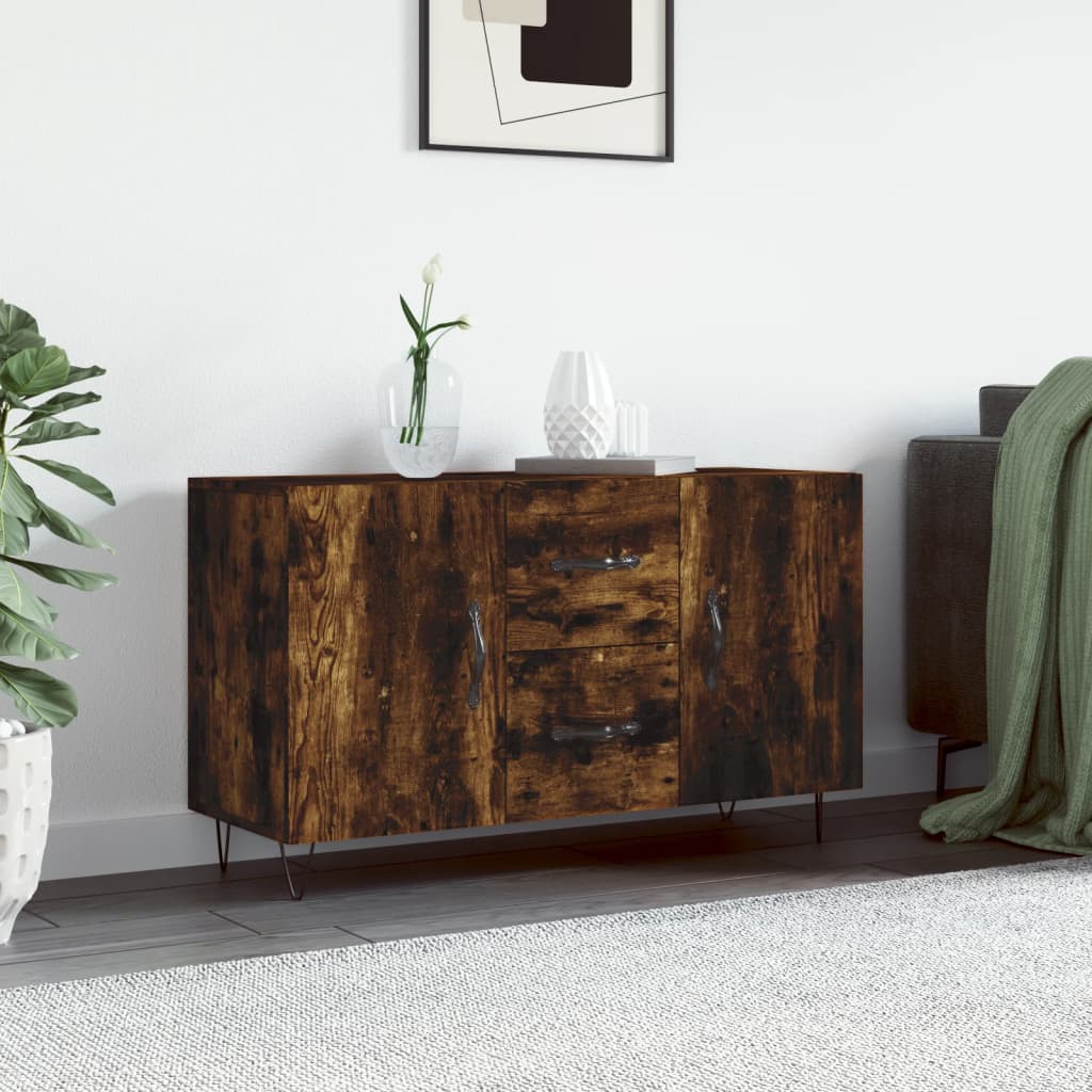 Komoda boja dimljenog hrasta 100 x 36 x 60 cm konstruirano drvo