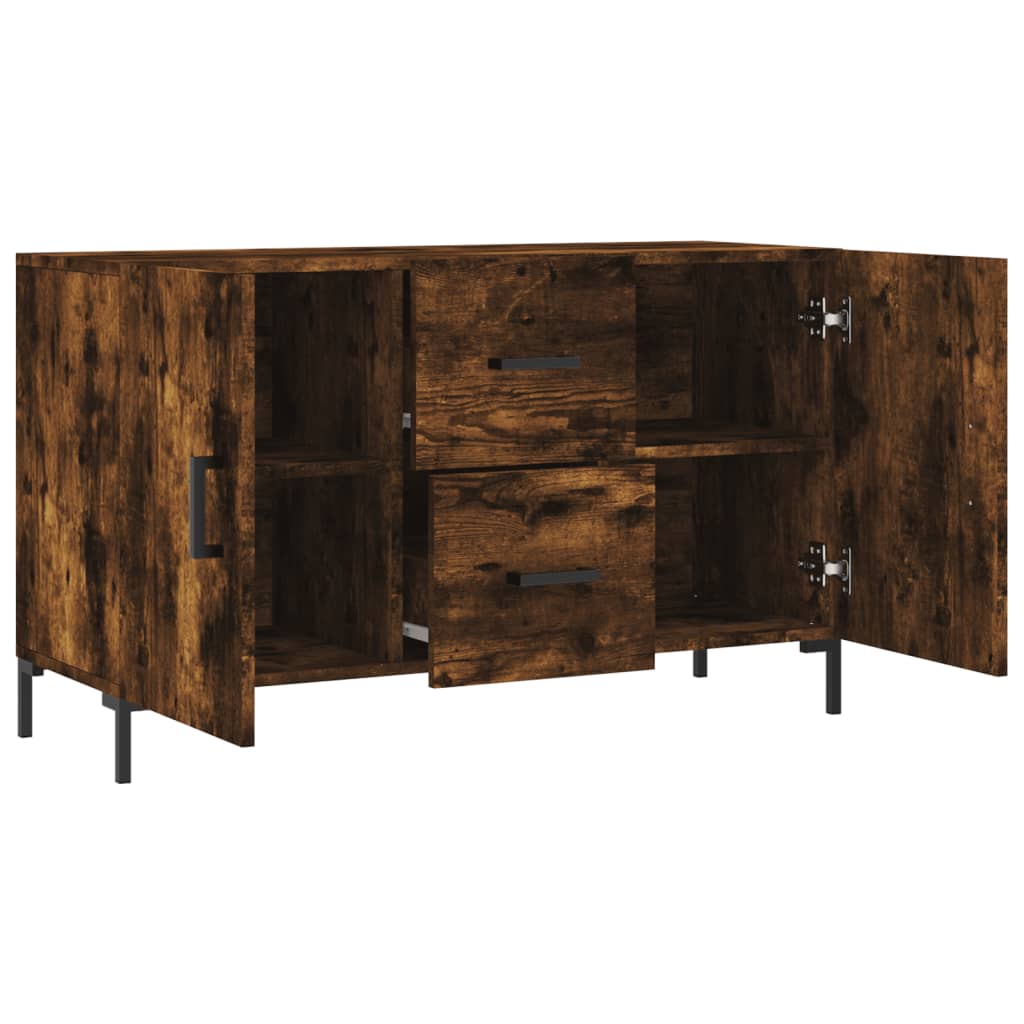 Komoda boja dimljenog hrasta 100 x 36 x 60 cm konstruirano drvo
