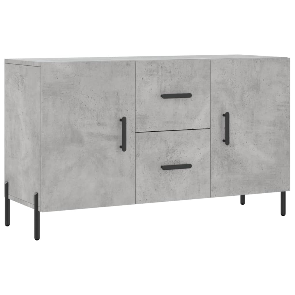 Komoda siva boja betona 100x36x60 cm od konstruiranog drva