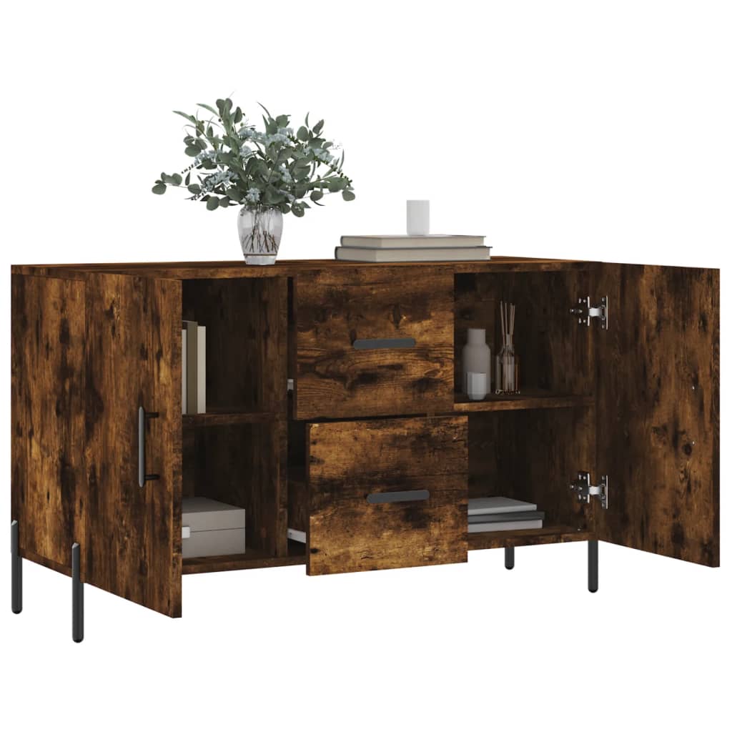 Komoda boja dimljenog hrasta 100 x 36 x 60 cm konstruirano drvo