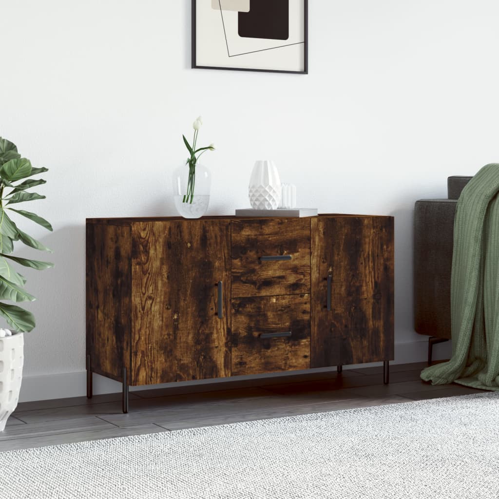 Komoda boja dimljenog hrasta 100 x 36 x 60 cm konstruirano drvo