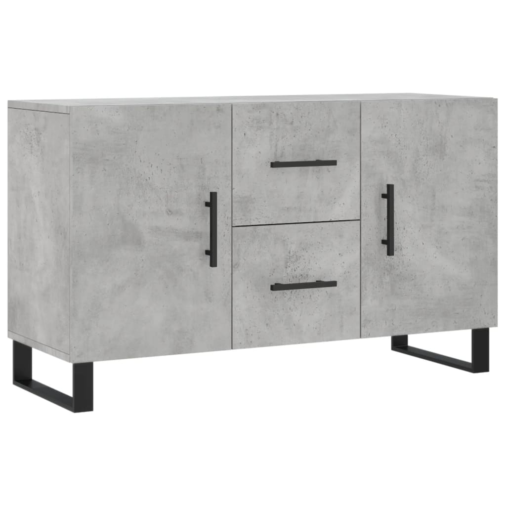 Komoda siva boja betona 100x36x60 cm od konstruiranog drva