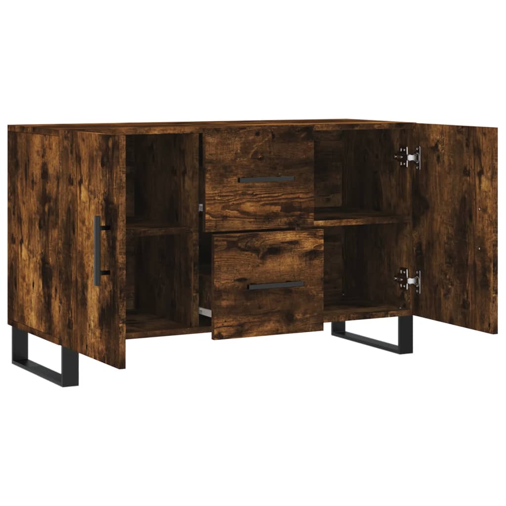 Komoda boja dimljenog hrasta 100 x 36 x 60 cm konstruirano drvo