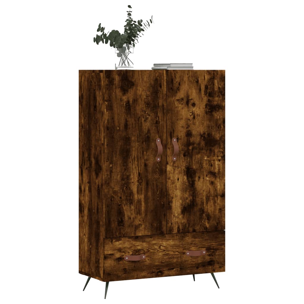 Visoka komoda boja hrasta 69,5 x 31 x 115 cm konstruirano drvo