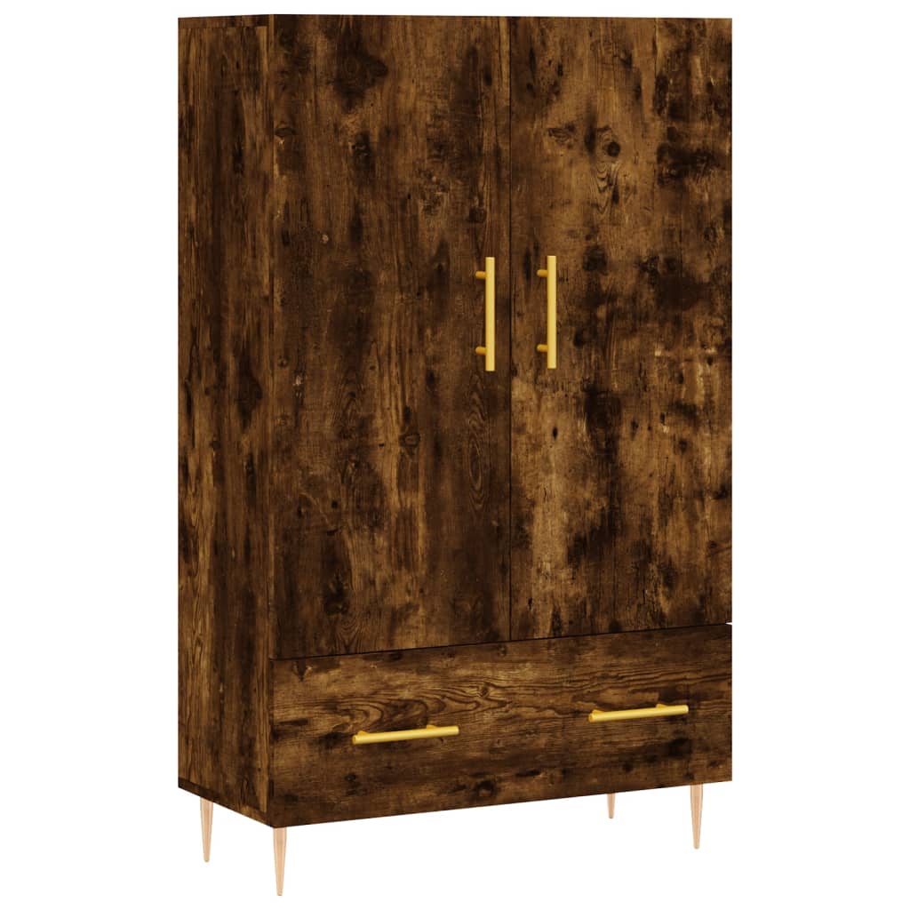 Visoka komoda boja hrasta 69,5 x 31 x 115 cm konstruirano drvo