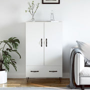 Visoka komoda bijela 69,5 x 31 x 115 cm od konstruiranog drva