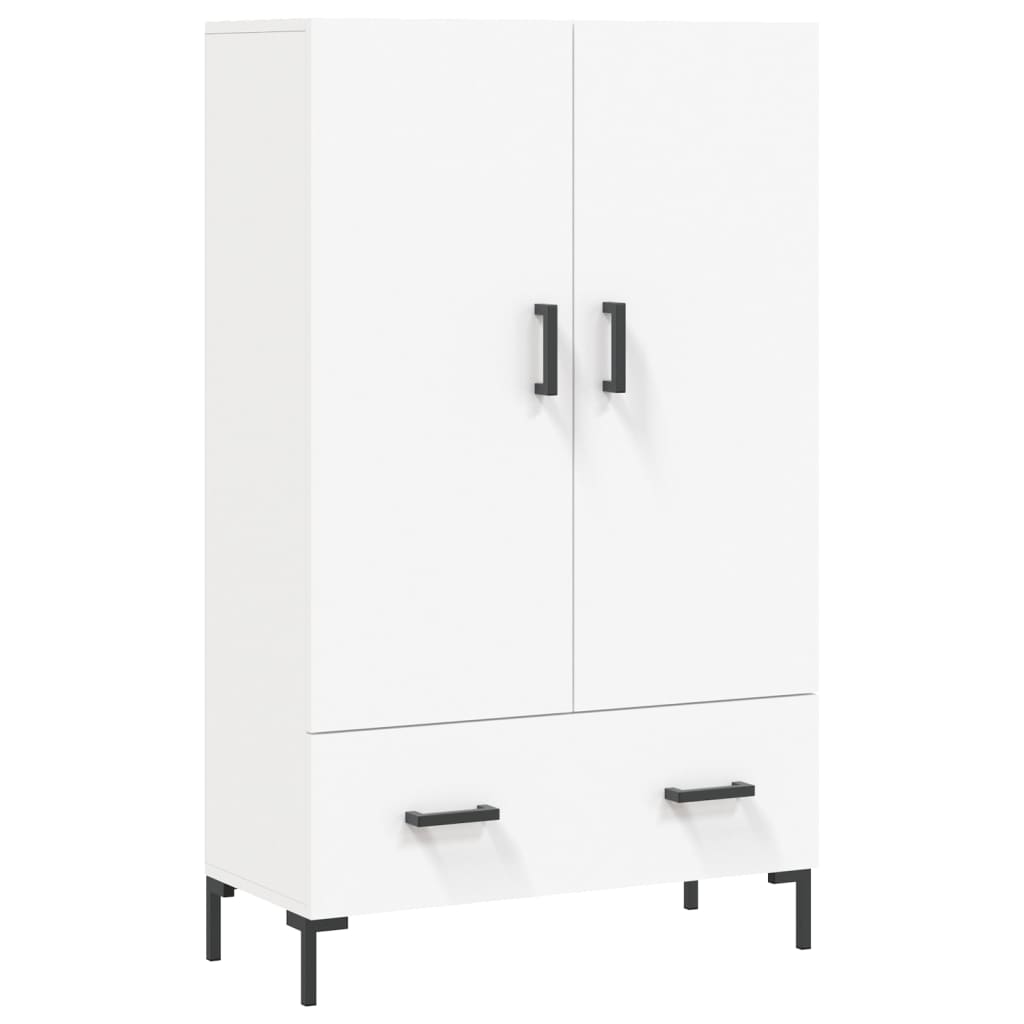 Visoka komoda bijela 69,5 x 31 x 115 cm od konstruiranog drva