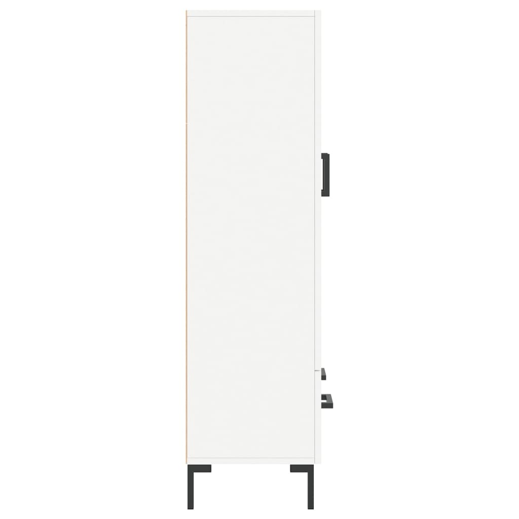 Visoka komoda bijela 69,5 x 31 x 115 cm od konstruiranog drva