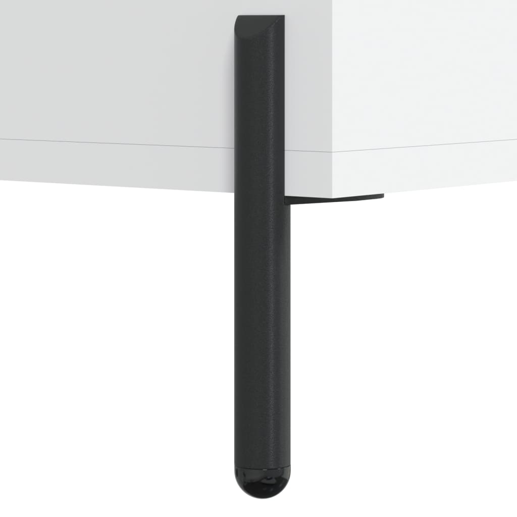 Visoka komoda bijela 69,5 x 31 x 115 cm od konstruiranog drva