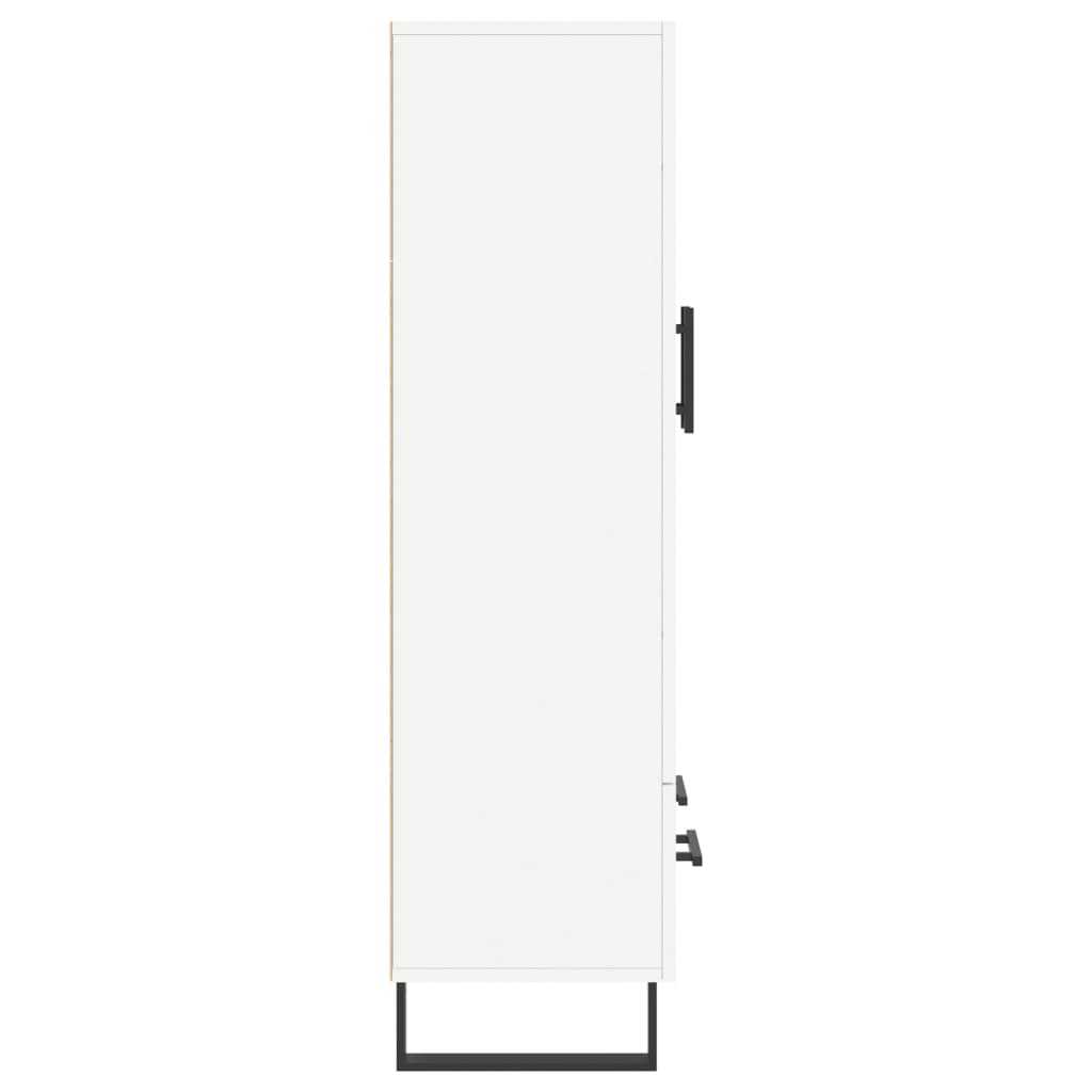 Visoka komoda bijela 69,5 x 31 x 115 cm od konstruiranog drva