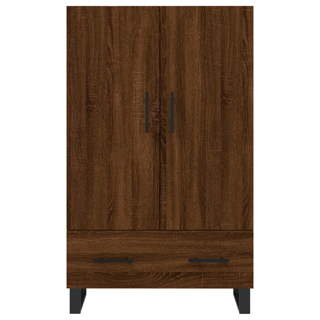 Visoka komoda smeđa boja hrasta 69,5x31x115cm konstruirano drvo