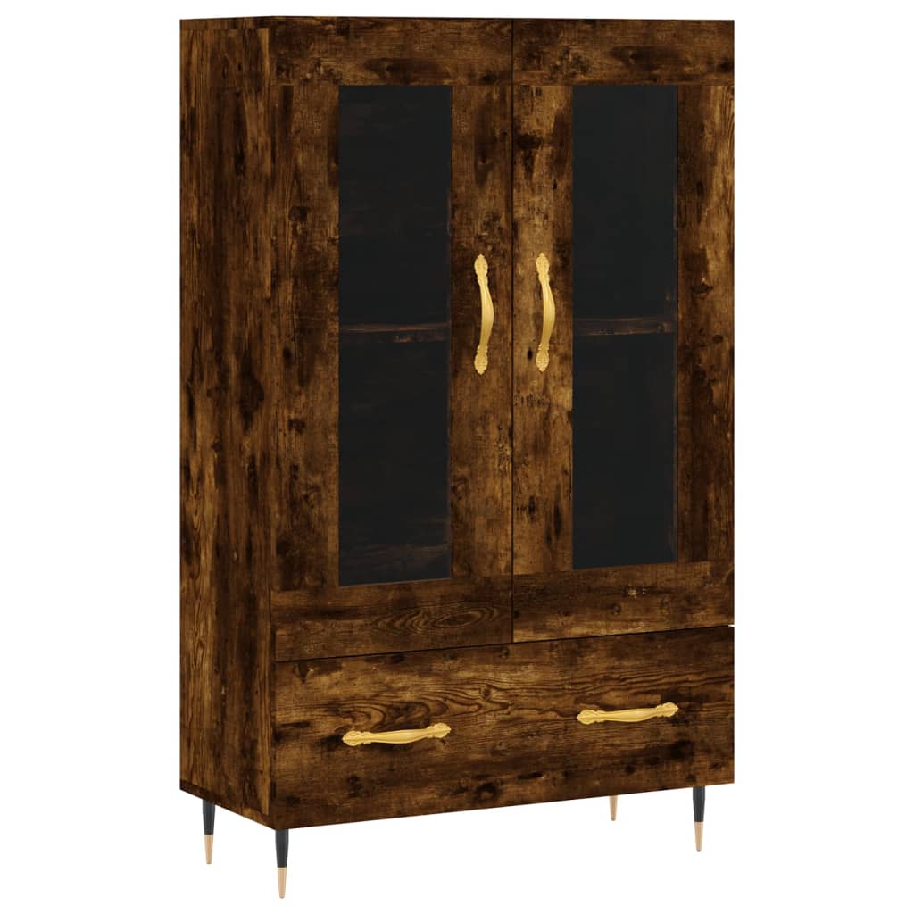 Visoka komoda boja hrasta 69,5 x 31 x 115 cm konstruirano drvo