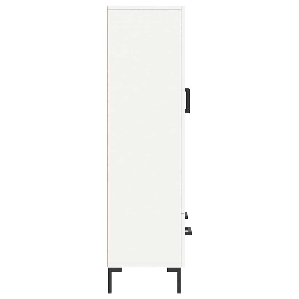 Visoka komoda bijela 69,5 x 31 x 115 cm od konstruiranog drva