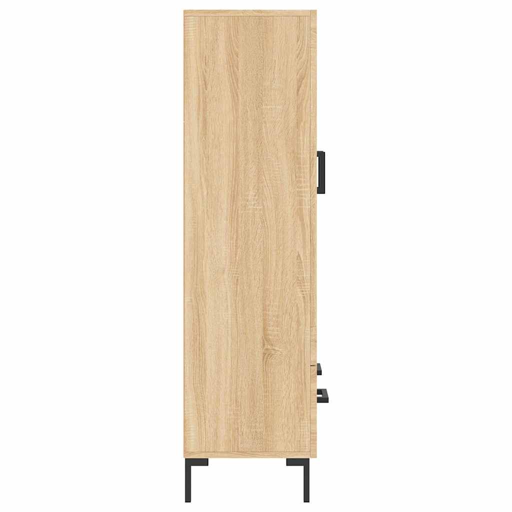 Visoka komoda boja hrasta 69,5 x 31 x 115 cm konstruirano drvo