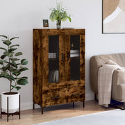 Visoka komoda boja hrasta 69,5 x 31 x 115 cm konstruirano drvo