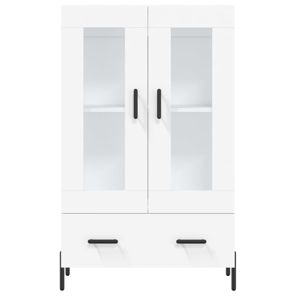 Visoka komoda bijela 69,5 x 31 x 115 cm od konstruiranog drva
