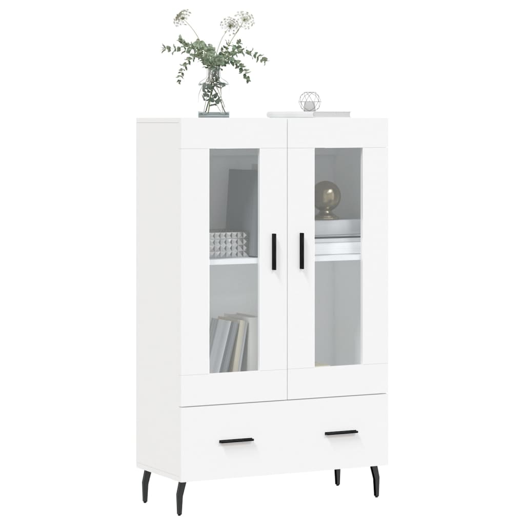 Visoka komoda bijela 69,5 x 31 x 115 cm od konstruiranog drva