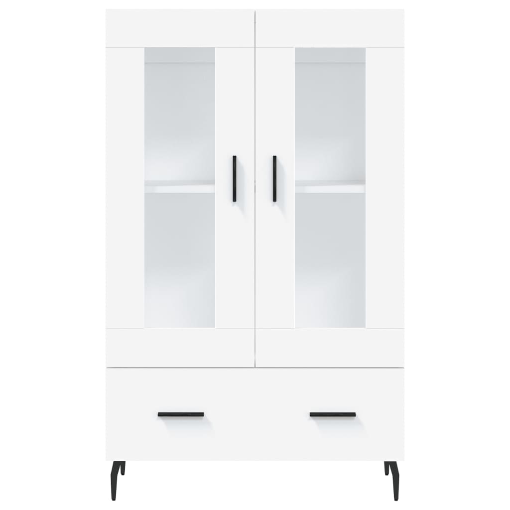 Visoka komoda bijela 69,5 x 31 x 115 cm od konstruiranog drva