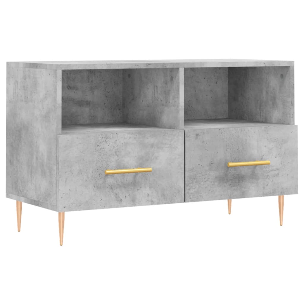 TV ormarić boja betona 80 x 36 x 50 cm konstruirano drvo
