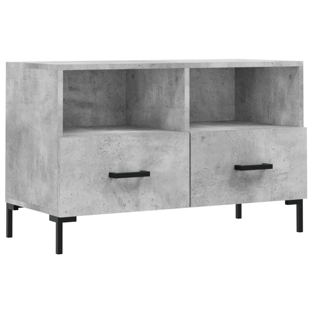TV ormarić boja betona 80 x 36 x 50 cm konstruirano drvo