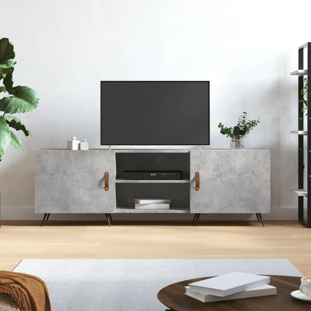 TV ormarić boja betona 150x30x50 cm od konstruiranog drva