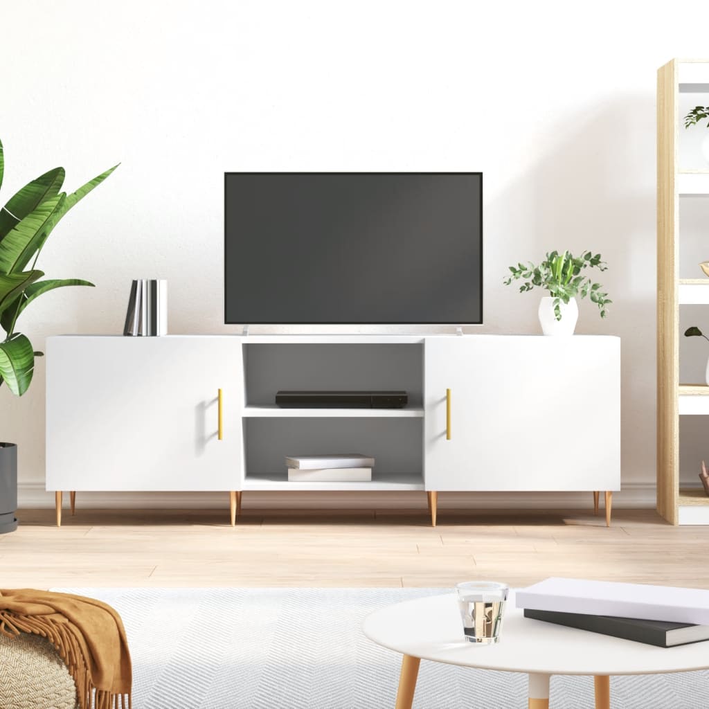 TV ormarić bijeli 150 x 30 x 50 cm od konstruiranog drva