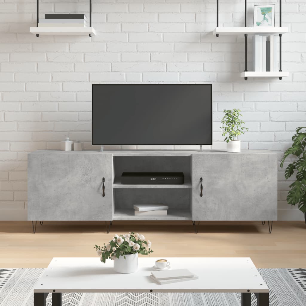 TV ormarić boja betona 150x30x50 cm od konstruiranog drva