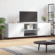 TV ormarić bijeli 150 x 30 x 50 cm od konstruiranog drva Bijela