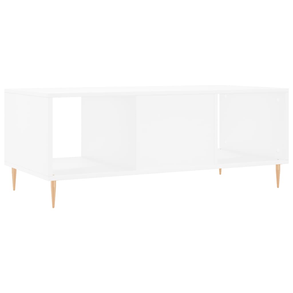 Stolić za kavu bijeli 102 x 50 x 40 cm od konstruiranog drva