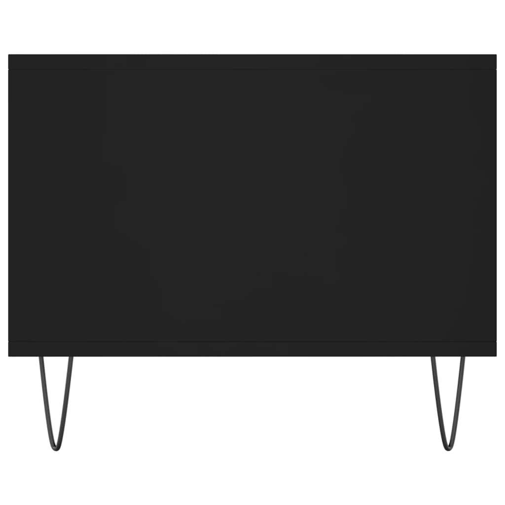 Stolić za kavu crni 102 x 50 x 40 cm od konstruiranog drva