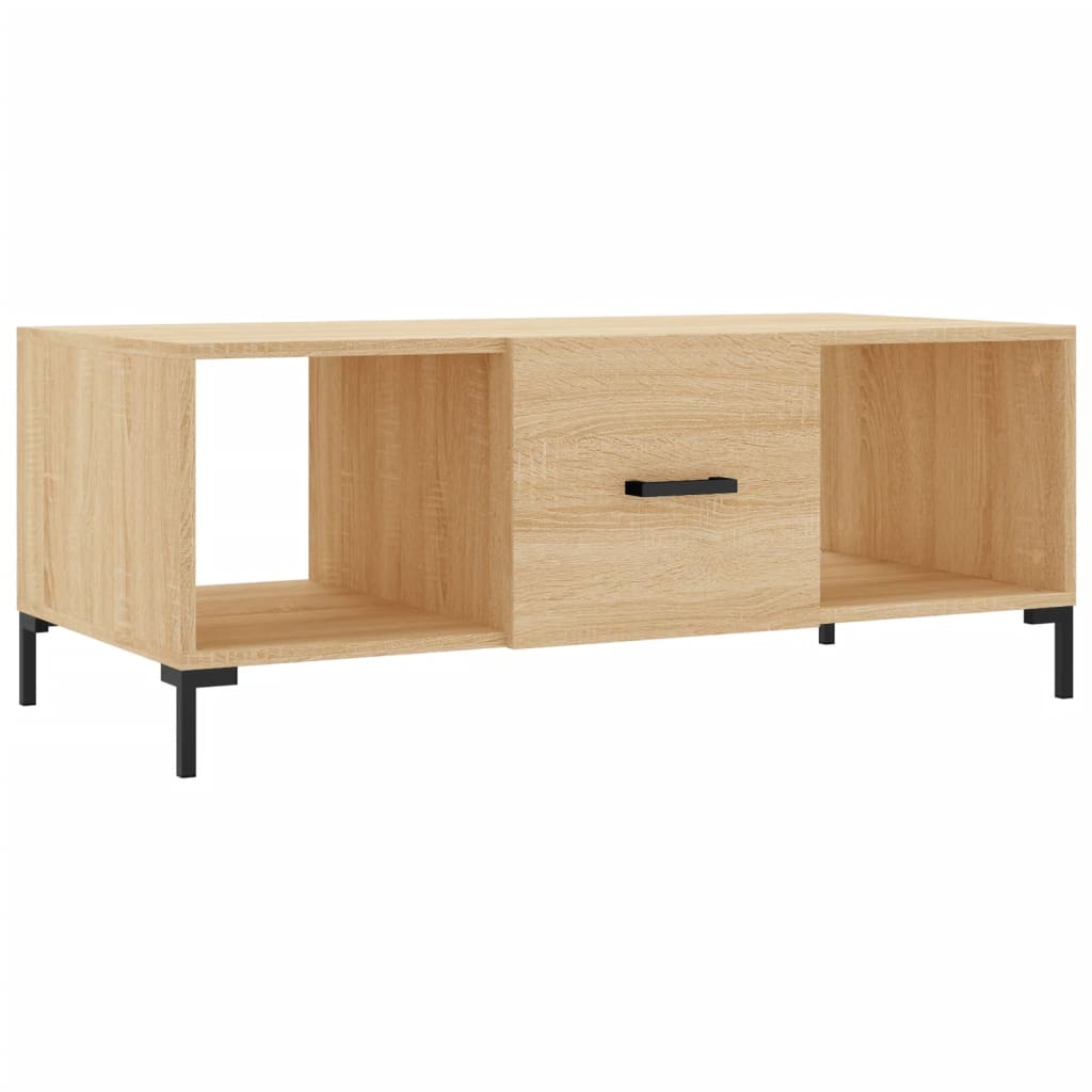 Stolić za kavu boja hrasta 102 x 50 x 40 cm konstruirano drvo