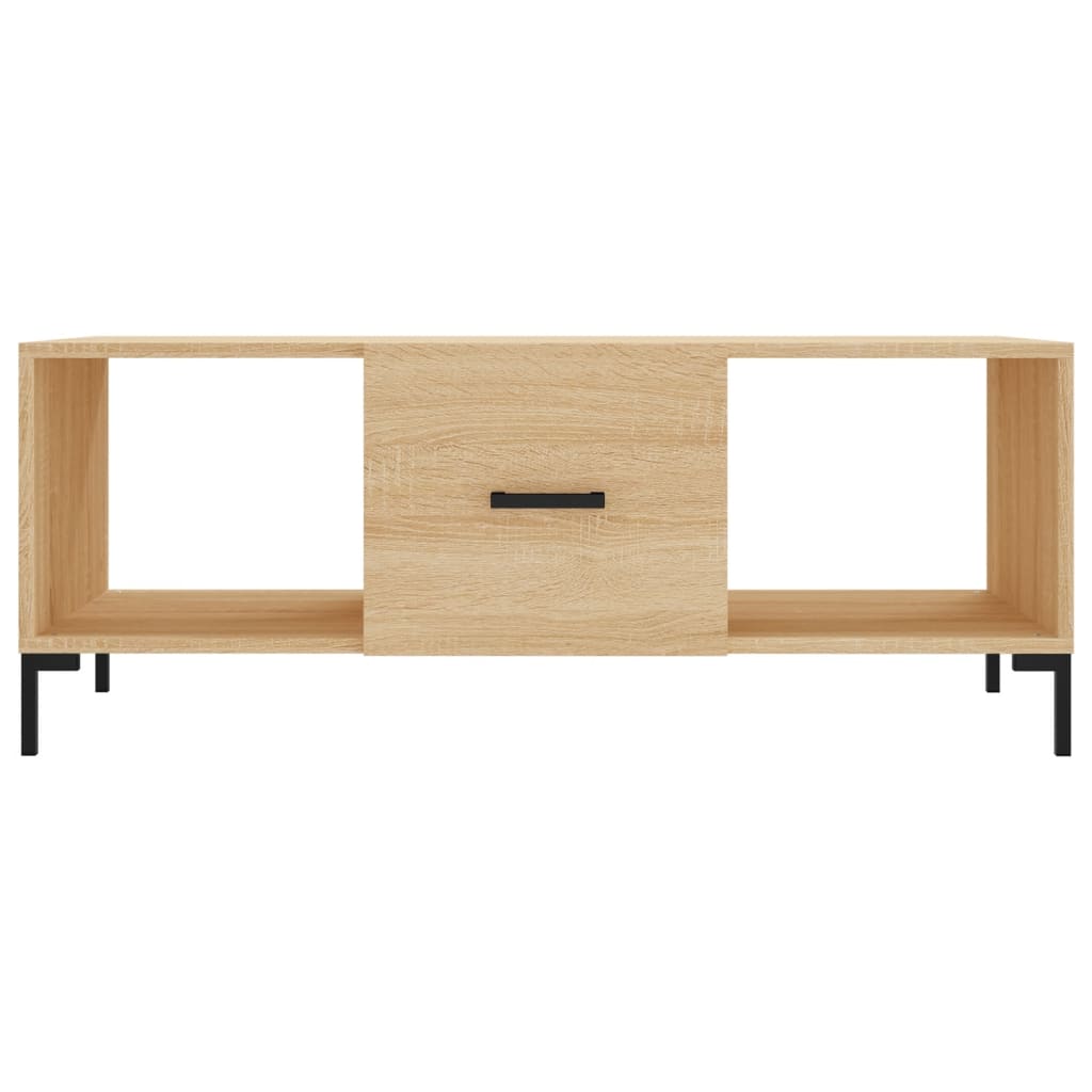 Stolić za kavu boja hrasta 102 x 50 x 40 cm konstruirano drvo