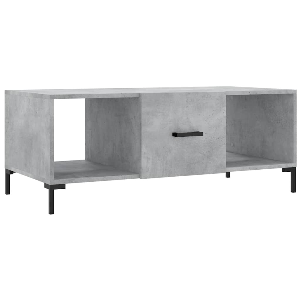 Stolić za kavu boja betona 102 x 50 x 40 cm konstruirano drvo