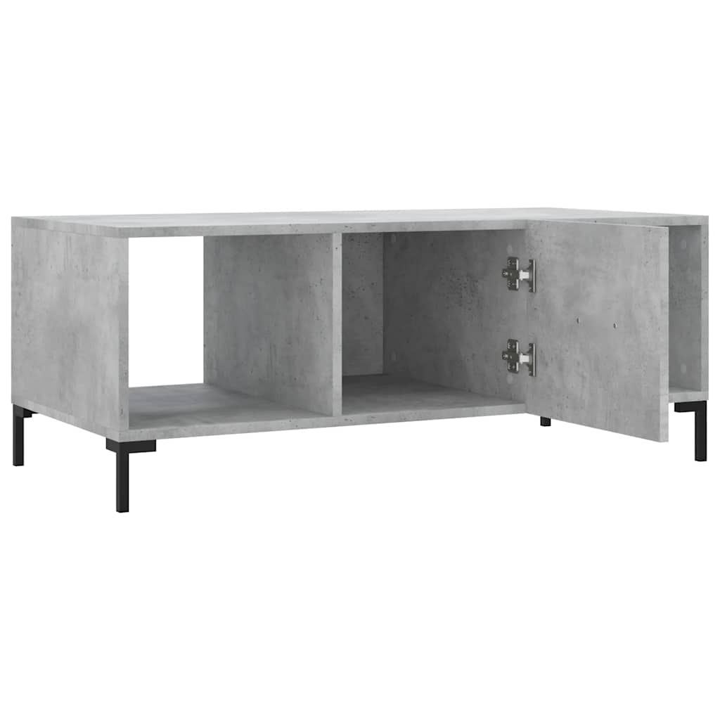 Stolić za kavu boja betona 102 x 50 x 40 cm konstruirano drvo