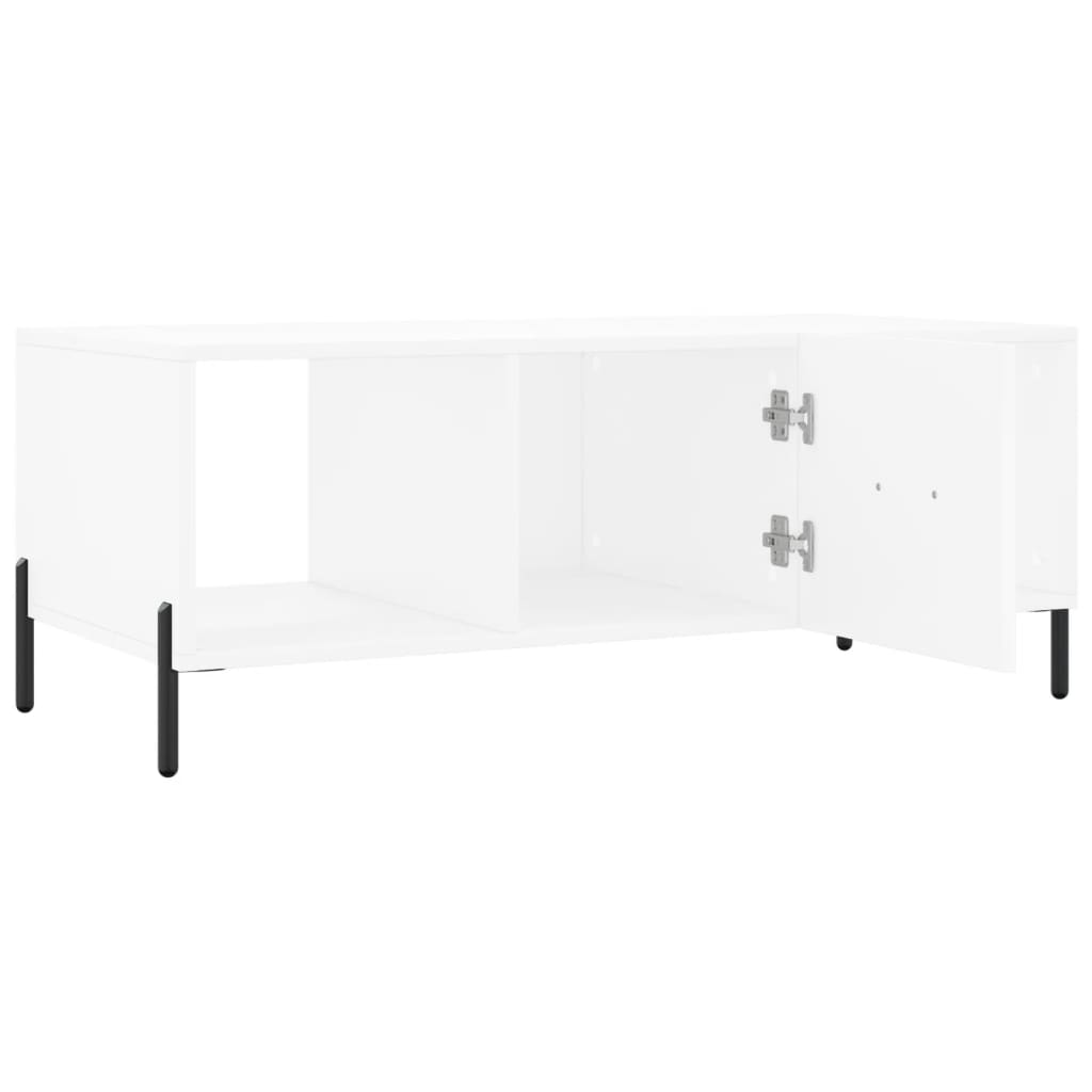 Stolić za kavu bijeli 102 x 50 x 40 cm od konstruiranog drva