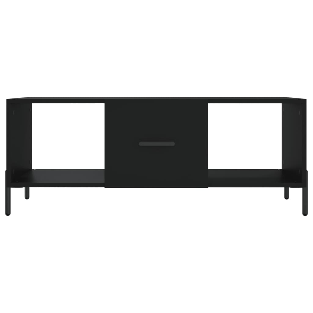 Stolić za kavu crni 102 x 50 x 40 cm od konstruiranog drva