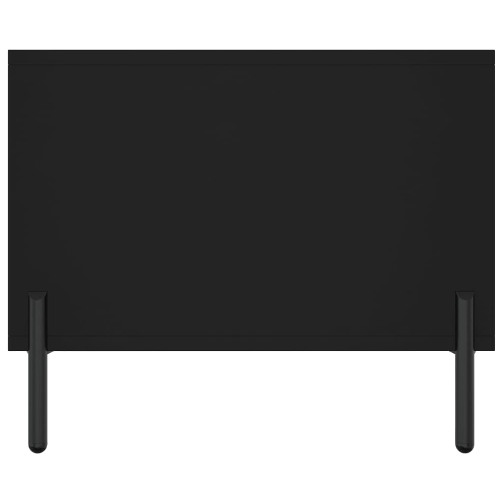 Stolić za kavu crni 102 x 50 x 40 cm od konstruiranog drva