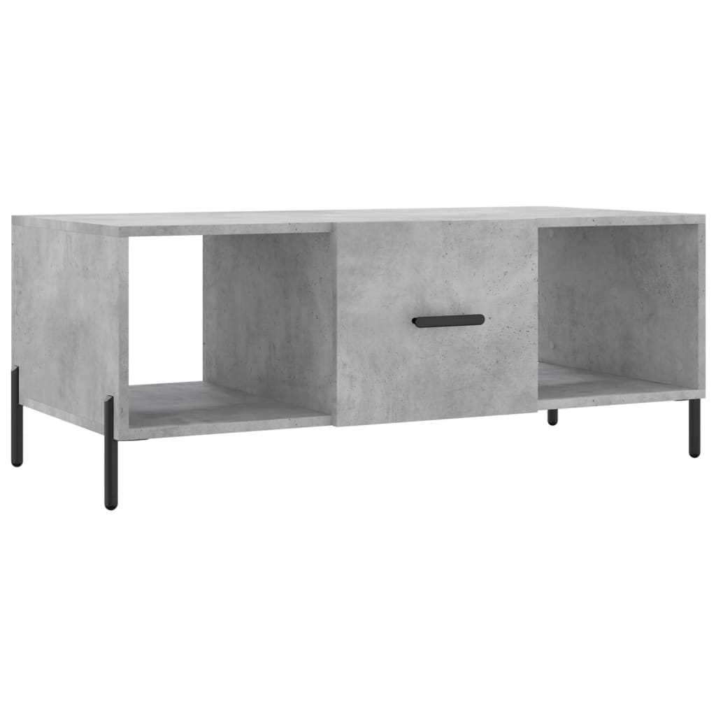 Stolić za kavu boja betona 102 x 50 x 40 cm konstruirano drvo
