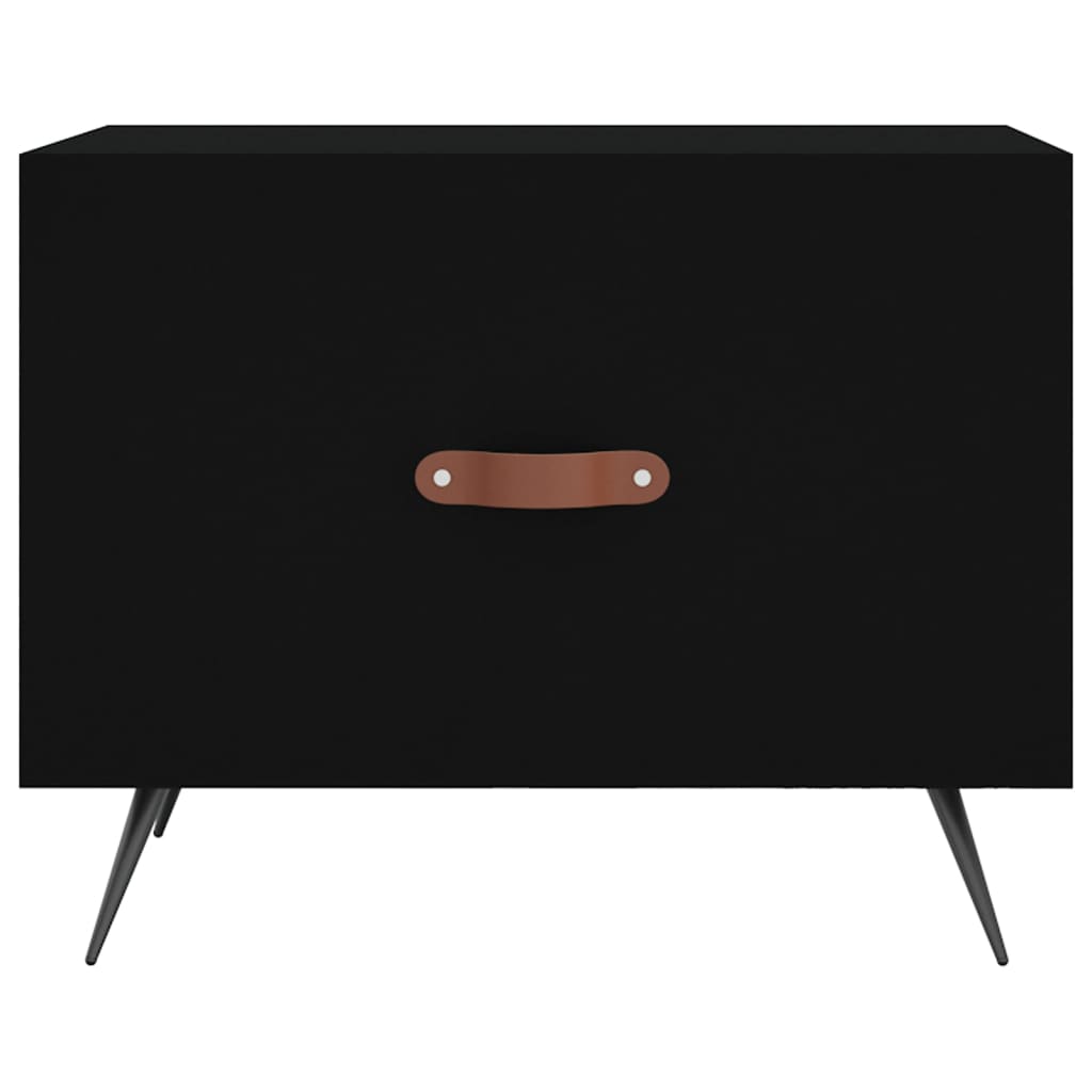 Stolići za kavu 2 kom crni 50x50x40 cm od konstruiranog drva Crna
