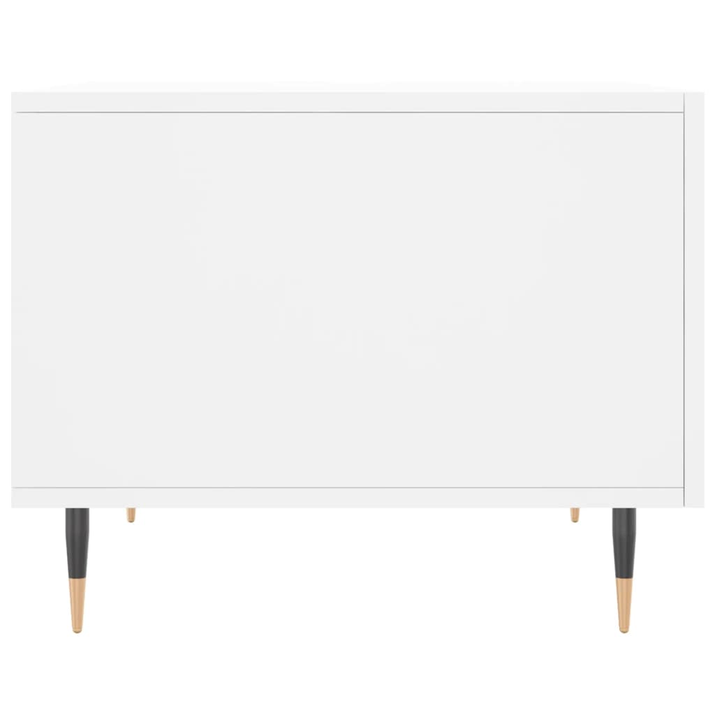 Stolić za kavu bijeli 50 x 50 x 40 cm od konstruiranog drva