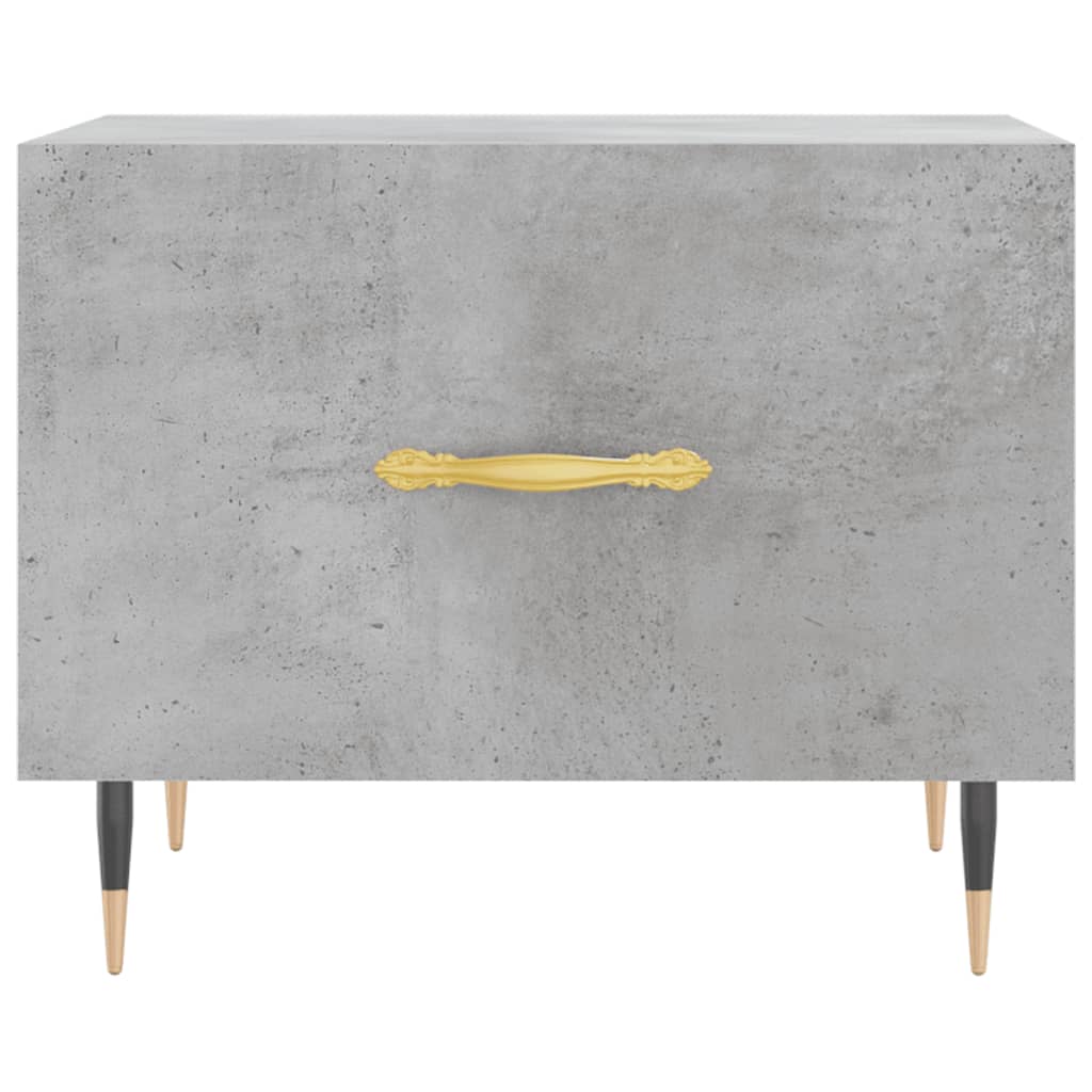 Stolići za kavu 2 kom Siva betona 50x50x40 cm konstruirano drvo