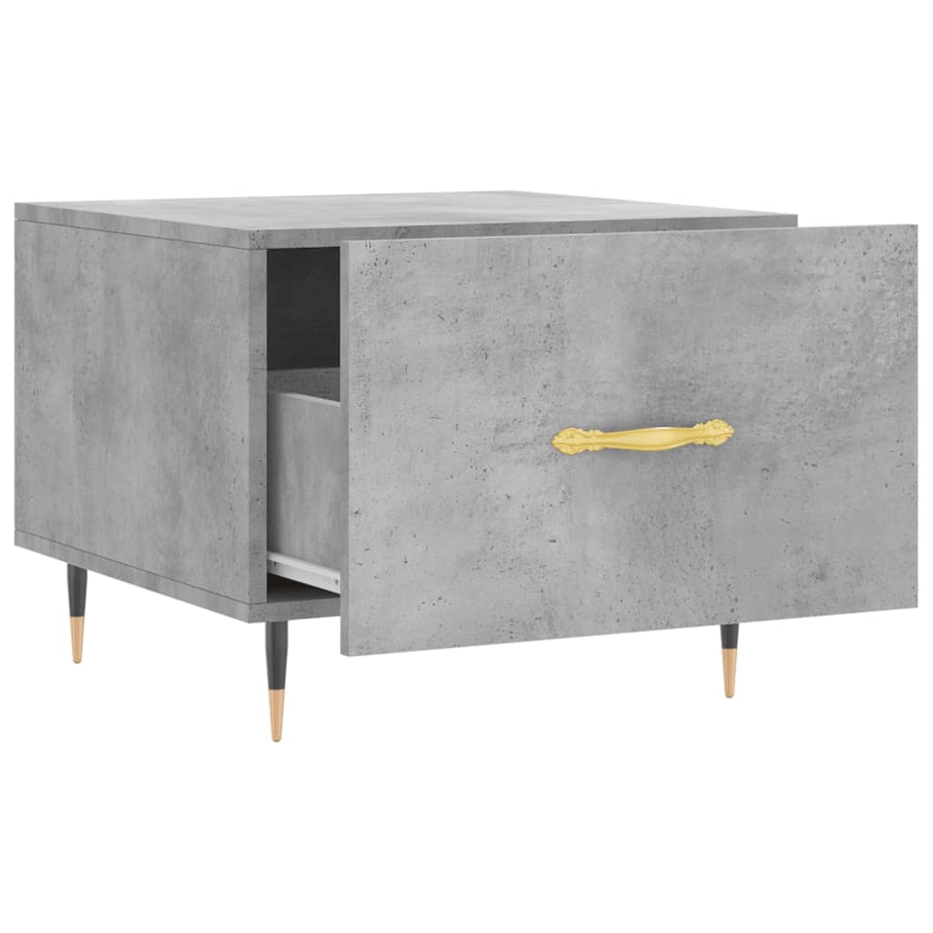 Stolići za kavu 2 kom Siva betona 50x50x40 cm konstruirano drvo