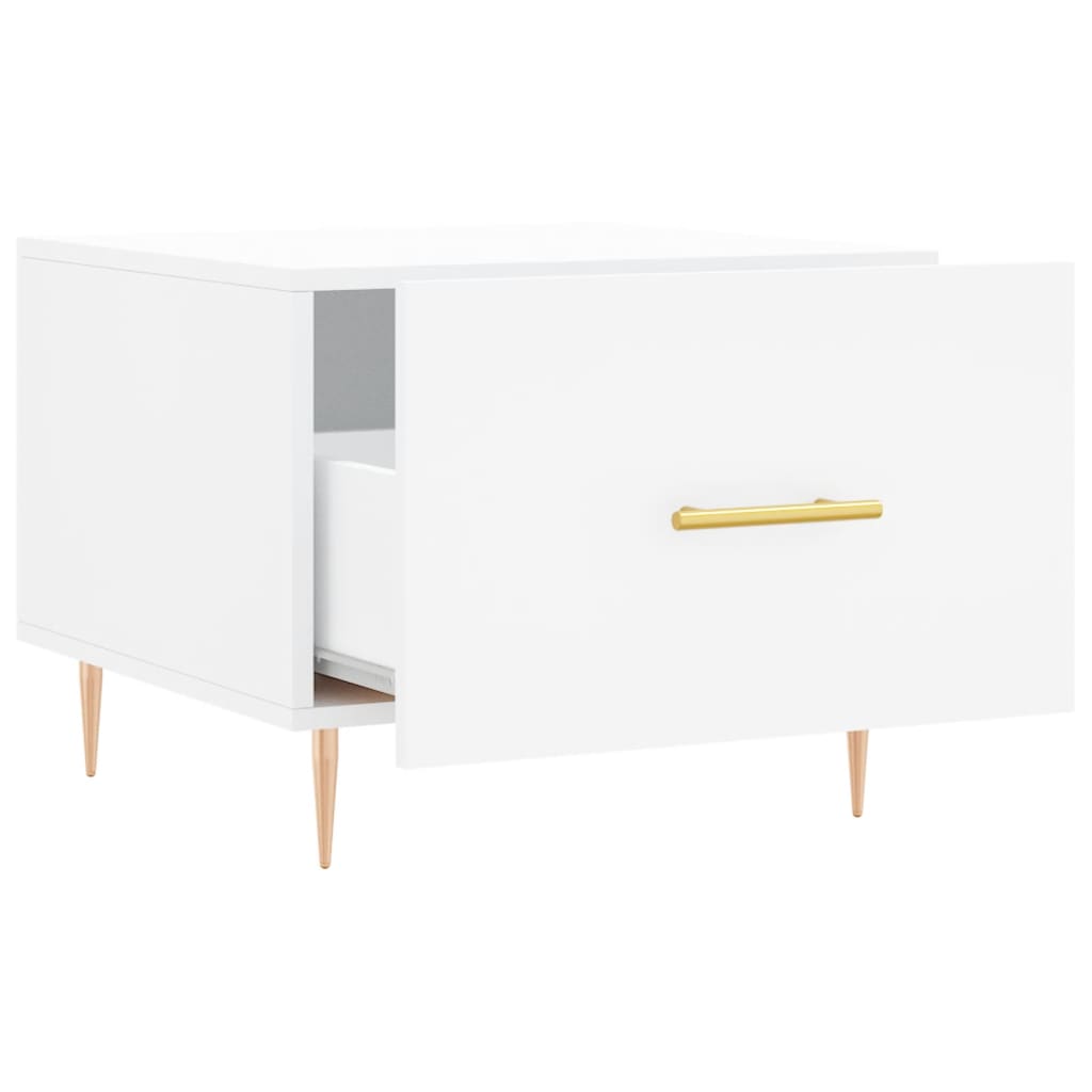 Stolići za kavu 2 kom bijeli 50x50x40 cm od konstruiranog drva