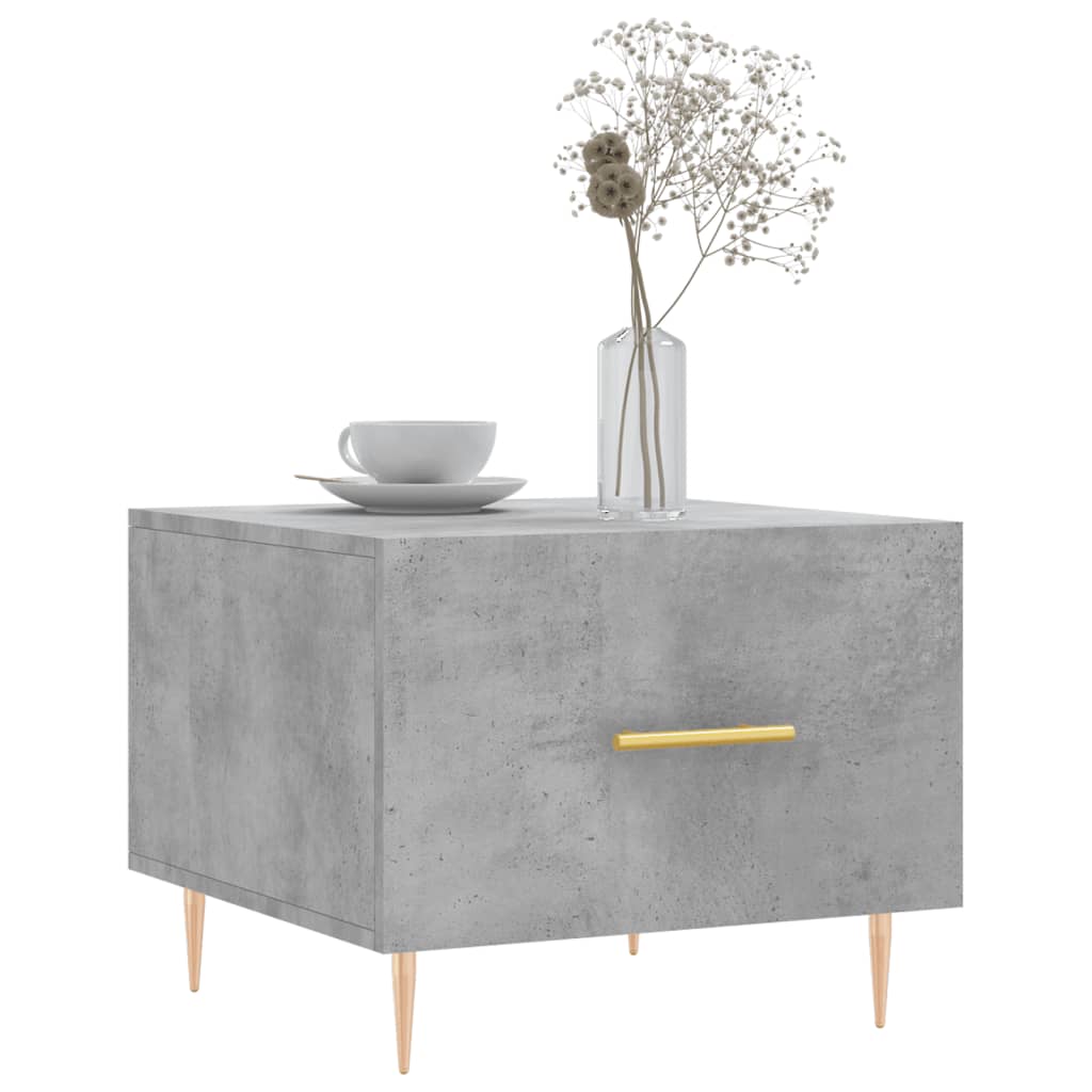 Stolići za kavu 2 kom Siva betona 50x50x40 cm konstruirano drvo