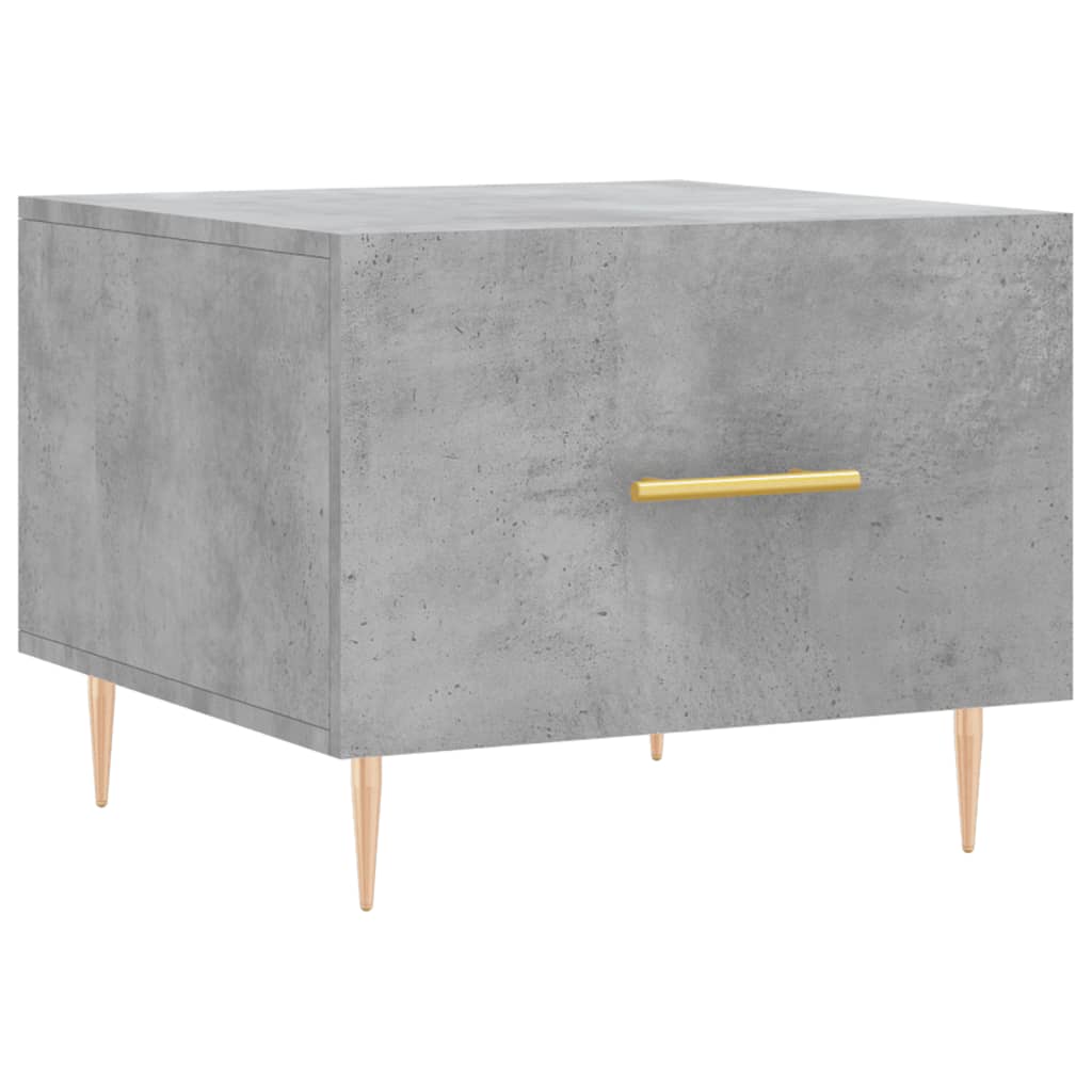 Stolići za kavu 2 kom Siva betona 50x50x40 cm konstruirano drvo