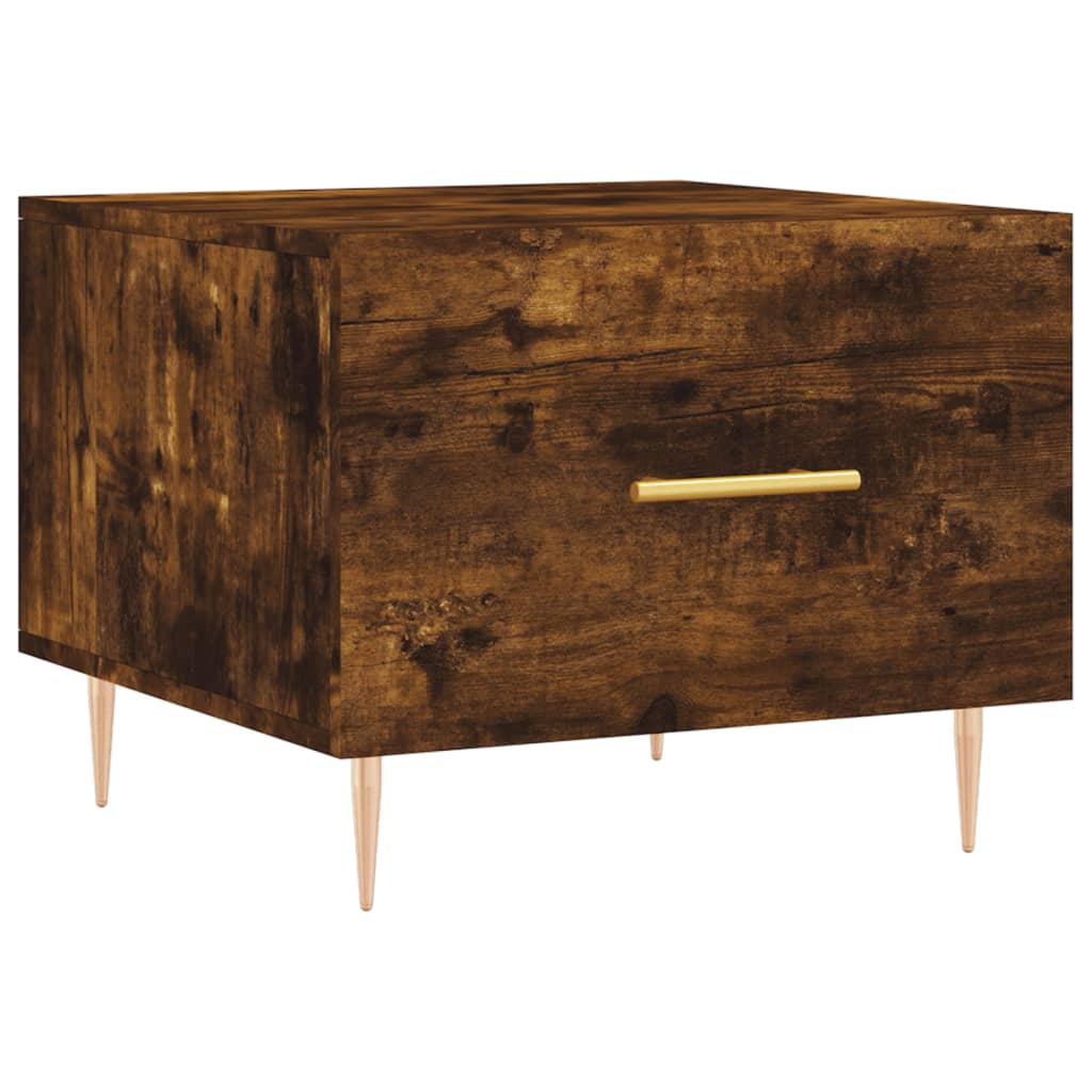 Stolići za kavu 2 kom boja hrasta 50x50x40 cm konstruirano drvo Smeđa